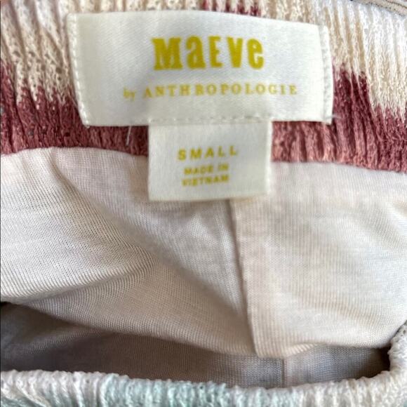 ANTHROPOLOGIE MAEVE Maria Chevron Pull On Knit Midi Skirt Sz. S Small - Picture 6 of 6